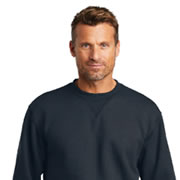 Model wearing Carhartt CTK124 Midweight Crewneck Sweatshirt
