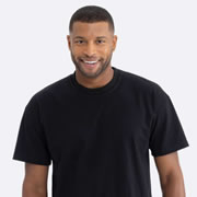 Model wearing Next Level 7200 Heavyweight Tee