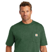 Model wearing Carhartt CTK87 Workwear Pocket T-Shirt