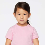 Model wearing Rabbit Skins 3301T Toddler T-shirt